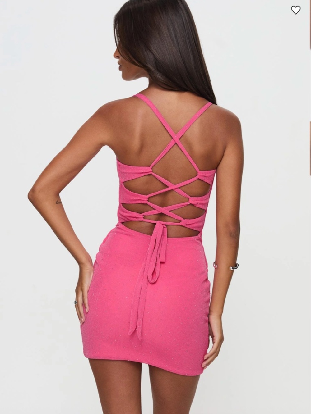 Princess Polly Hot Pink Mini Dress - Picture 2 of 4